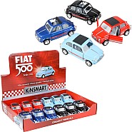 5" Die-cast Pull Back Fiat 500
