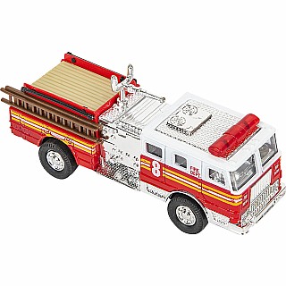 5.5" Die-cast Pull Back Fire Truck