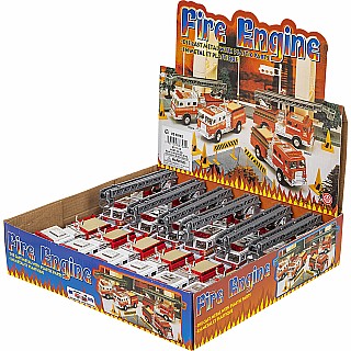 5.5" Die-cast Pull Back Fire Truck