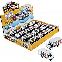 5" Die-cast Pull Back Ice Cream Truck
