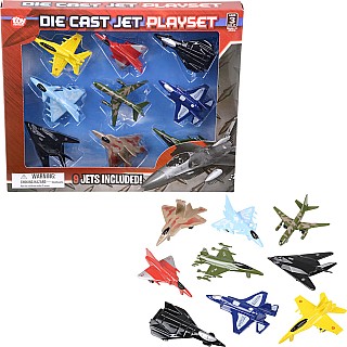 3" Die-cast Jet 9pc Set
