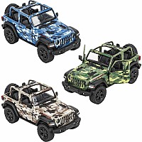 5" Die-cast 2018 Jeep Wrangler Camo Open Top