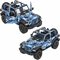 5" Die-cast 2018 Jeep Wrangler Camo Open Top