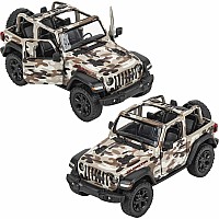 5" Die-cast 2018 Jeep Wrangler Camo Open Top