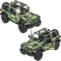 5" Die-cast 2018 Jeep Wrangler Camo Open Top