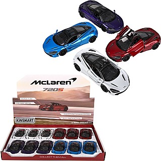 5" Diecast Pull Back Mclaren 720S