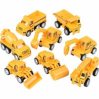 2.5" Mini Die-cast Pull Back Construction Vehicles