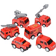 2" Mini Die-cast Pull Back First Responder Vehicles