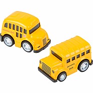 2" Mini Die-cast Pull Back School Bus