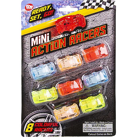 Mini Transparent Action Cars 8 Pack