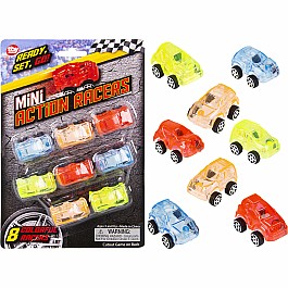 Mini Transparent Action Cars 8 Pack