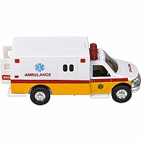 5" Die-cast Pull Back Rescue Ambulance