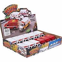 5" Die-cast Pull Back Rescue Ambulance