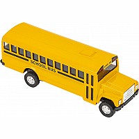 5" Die Cast Pull Back School Bus