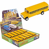 5" Die-cast Pull Back School Bus