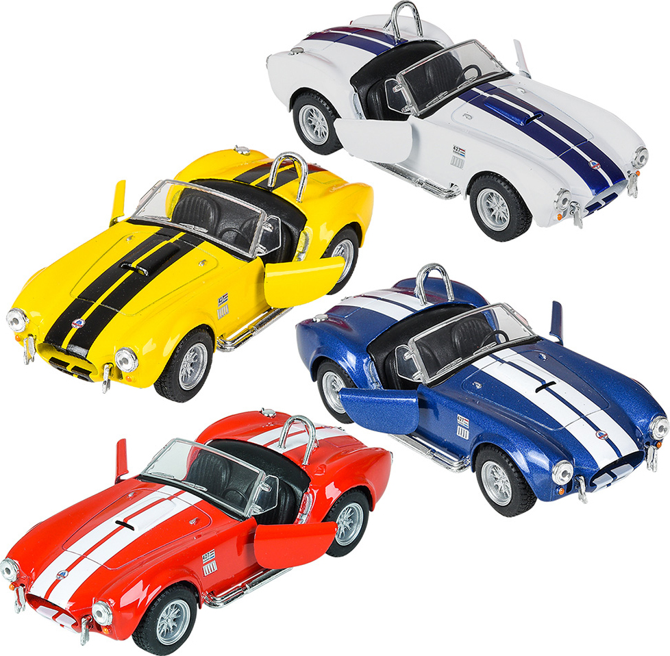 5" Diecast Pull Back 1965 Shelby Cobra 427 132 Scale Toy Network