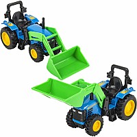 6" Die-cast Scoop Tractor