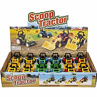 6" Die-cast Scoop Tractor
