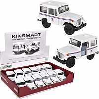 5" Diecast Pull Back 1971 Usps Jeep Dj-5B (sold individually)