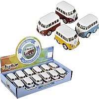 2" Diecast Pull Back VW Mini Bus (assortment - sold individually)