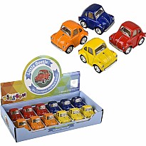 2" Diecast Pull Back VW Mini Beetle (assortment - sold individually)