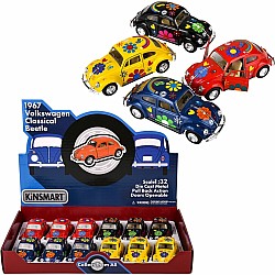 5" Diecast Pull Back VE Beetle Printing