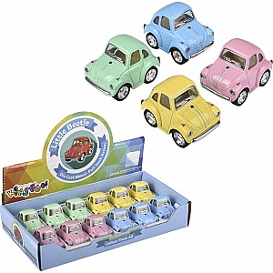 2" Diecast Pull Back VW Mini Beetle-Pastel Colors (assortment - sold individually)