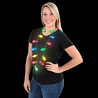25" Light-up Retro Christmas Lights Necklace