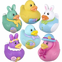 Easter Rubber Duckies 3.5" (assorted)