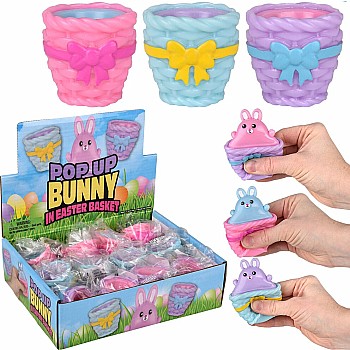 Squeezy Pop Up Bunny In Easter Basket