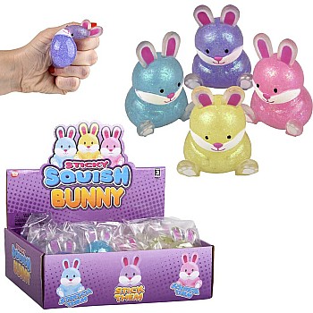 Squishy Sticky Glitter Easter Bunny