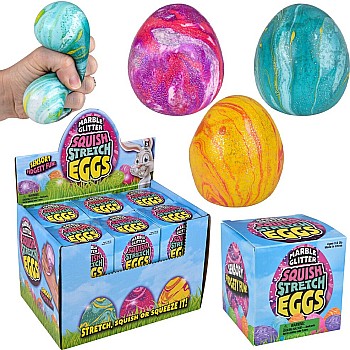 Squish And Stretch Marbleized Easter Eggs