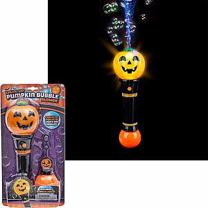 12" Pumpkin Light-up Bubble Blower