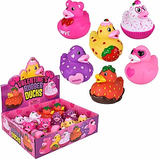 3.5" Valentine's Rubber Duck (assorted)