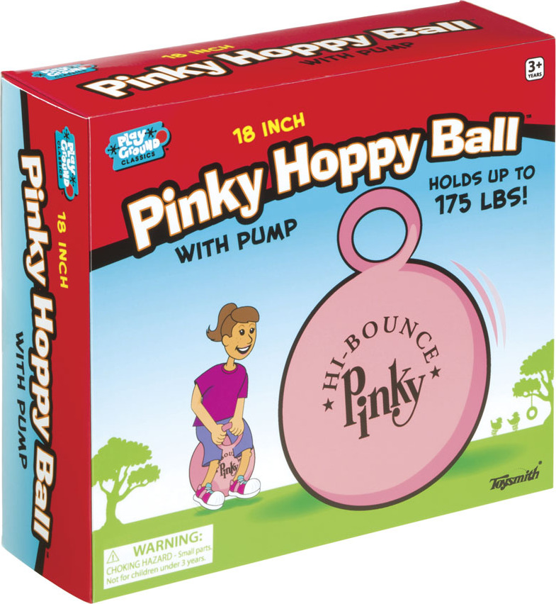Pinky Hoppy Ball 18In W/Pump Homewood Toy & Hobby