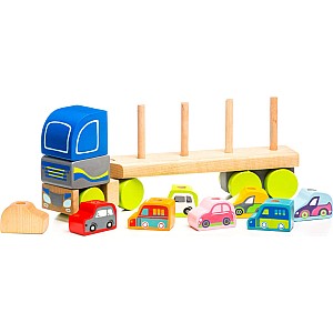 Cubika Wooden Truck & Cars