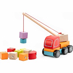 Cubika Wooden Crane Truck