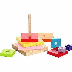 Cubika Wooden Pyramid Stacker