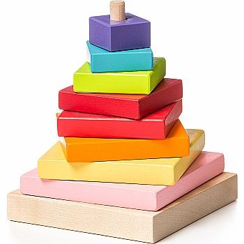 Cubika Wooden Pyramid Stacker