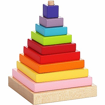 Cubika Wooden Pyramid Stacker