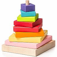 Cubika Wooden Pyramid Stacker