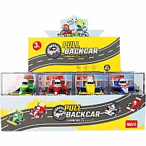 Alloy Alley Diecast P/B Racing Car in Clear Box (assorted)