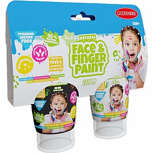 2.3oz Natural Face & Finger Paint 2-Pack (assorted)