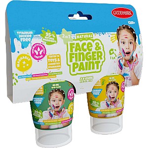 2.3oz Natural Face & Finger Paint 2-Pack (assorted)
