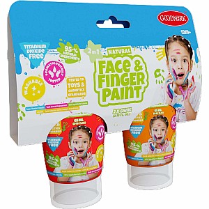 2.3oz Natural Face & Finger Paint 2-Pack (assorted)