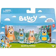 Bluey Family 4-Pack Figure Set (assorted)