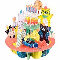 Santoro Pirouette Card: Birthday Cats