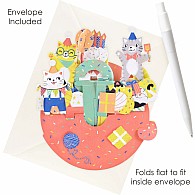 Santoro Pirouette Card: Birthday Cats