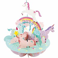 Santoro Pirouette Card: Birthday Unicorn