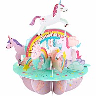 Santoro Pirouette Card: Birthday Unicorn